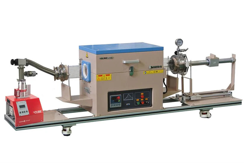 1200°C Max Tube Furnace (3" ID ) w/ Sample Sliding Function Under High Vacuum- OTF-1200X-DVD-M - Thasar S.r.l.