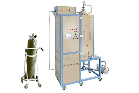 1200°C 3-Zone Fixed/Fluidized Bed Furnace for Methane Reforming and Fischer-Tropsch Reactions- OTF-1200X-III-HP-VT - Thasar S.r.l.