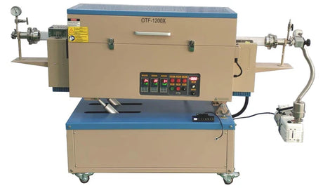 1200C Max.5" Three Zone Rotary Tube Furnace-OTF1200XIIIR5L - Thasar S.r.l.