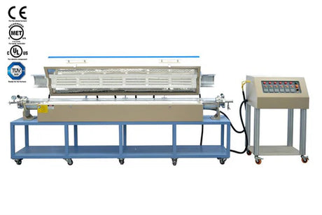 Six-Zone Split Tube Furnace (Optional 2-4" Quartz Tube x 2 Meter L, 1200C Max.) - OTF-1200X-VI-2M-UL - Thasar S.r.l.