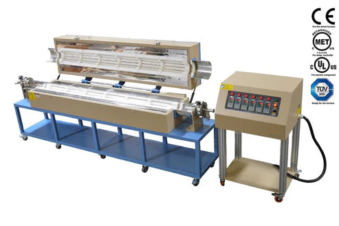 Six-Zone Split Tube Furnace (Optional 2-4" Quartz Tube x 2 Meter L, 1200C Max.) - OTF-1200X-VI-2M-UL - Thasar S.r.l.