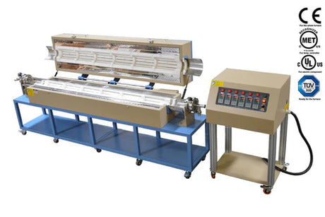 Six-Zone Split Tube Furnace (Optional 2-4" Quartz Tube x 2 Meter L, 1200C Max.) - OTF-1200X-VI-2M-UL - Thasar S.r.l.