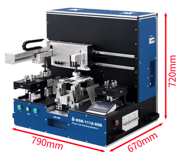 Pouch Cell Stacking Machine for Solid State Battery up to 100L x 90 W (mm) - MSK-111A-SSB