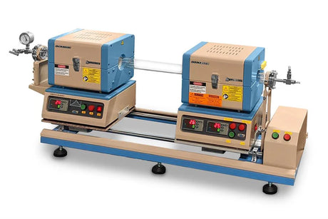 1200°C Max. Automatic Sliding Dual Furnace (Ø50mm) for TMDs Growth - OTF-1200X-50-DFSL - Thasar S.r.l.