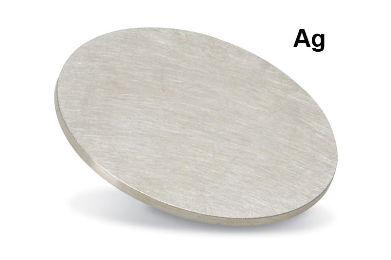 High purity silver (Ag) target, 57mm dia.x 0.5mm 4N -EQ-TGT-AG - Thasar Store