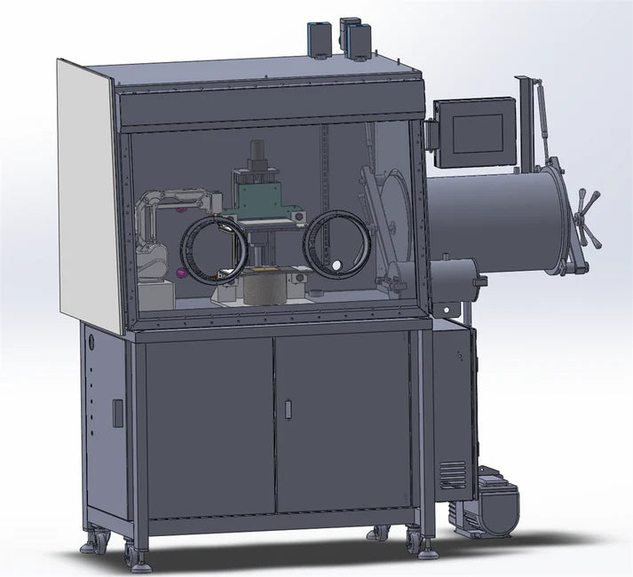 6" Ultrafast High-Temperature Sintering (UHS) System up to 2400°C with Robotic Arm in the Glove Box - UHS6 - Thasar S.r.l.