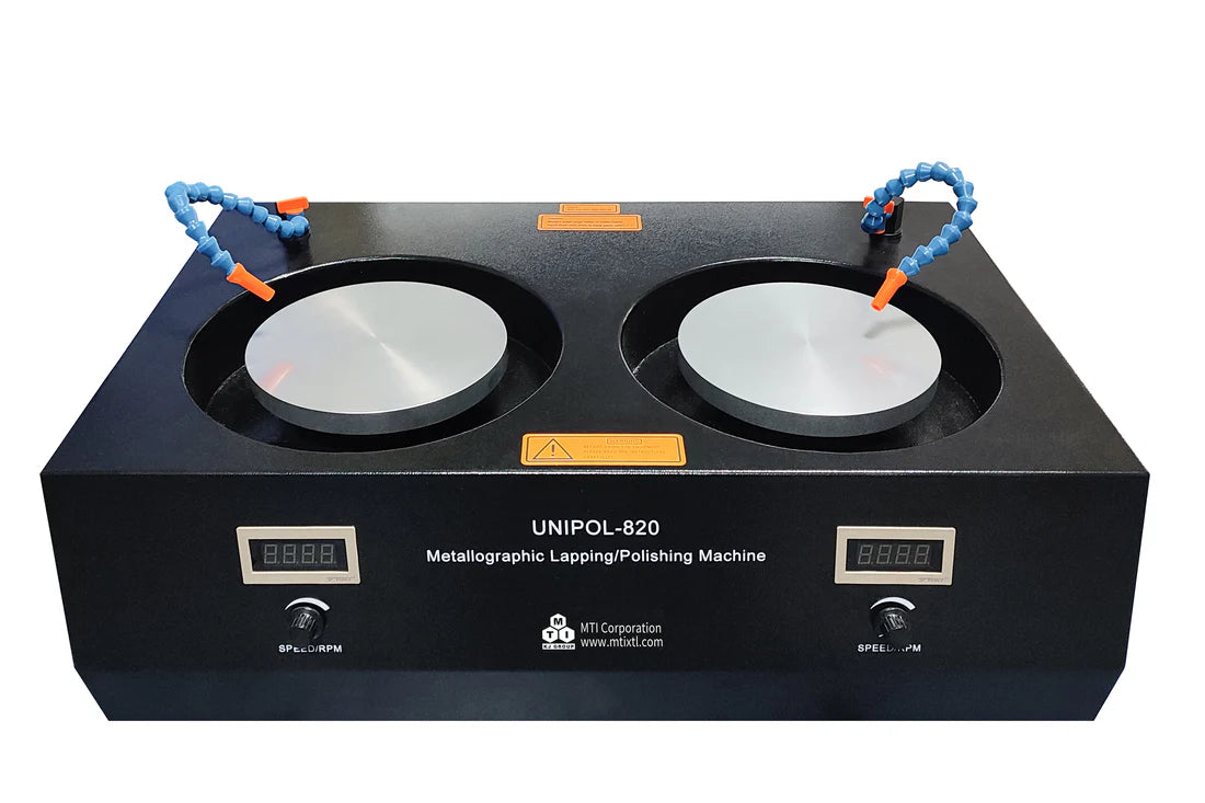 Smerigliatrice/lucidatrice a doppia piastra da 8" con piastre magnetiche e accessori completi - EQ-Unipol-820
