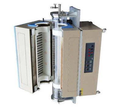 1200°C Large Vertical Tube Furnace with 8'' or 11" Quartz tube & Vacuum Flange - OTF-1100X-III-VT - Thasar S.r.l.