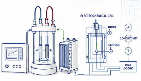 Test systems for  the electrochemical and bio-electrochemical treatment of water