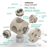 Multiport PEC 15 mL single-sided - Multiport Photo-electrochemical Cell
