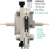 SPECTRO-ECSynth FH-CELL 1.5 and 3 mL - Spectro-Electrosynthesis Flow H-Cell 1.5 and 3 mL