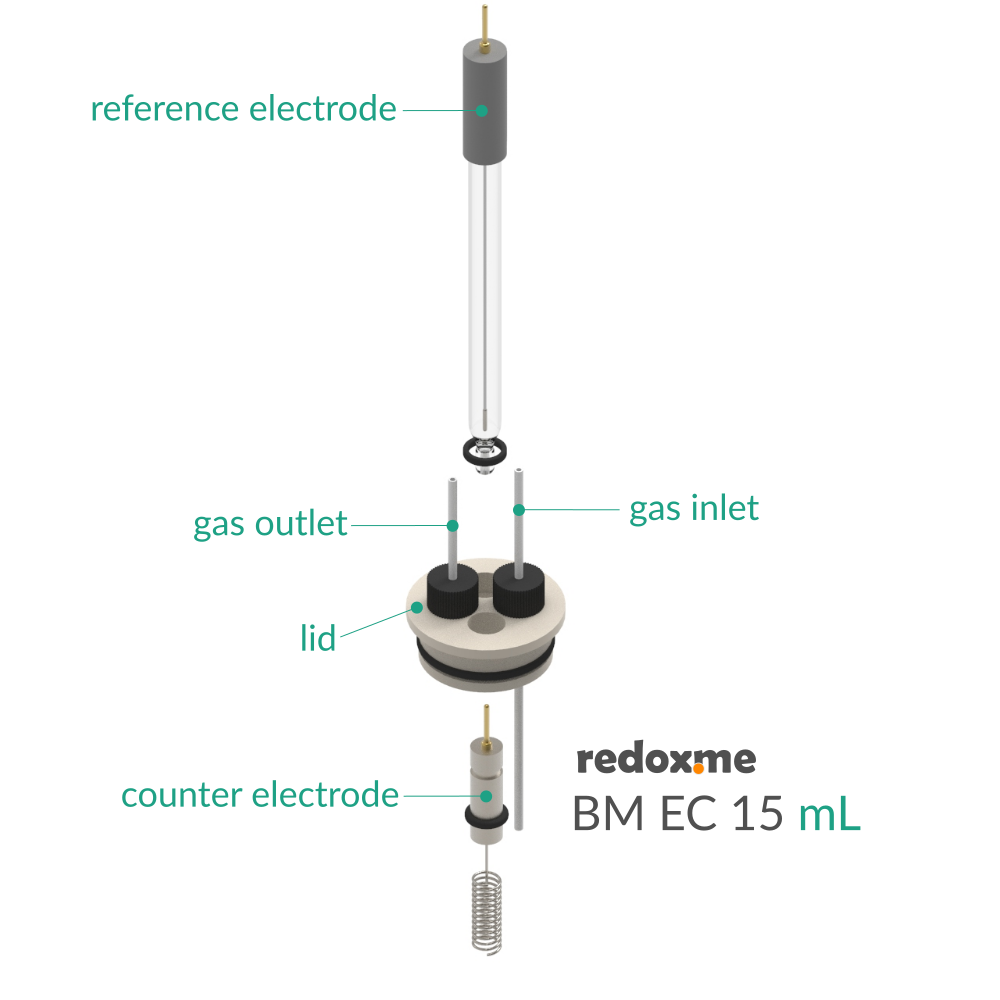 BM EC 15 mL - Bottom Mount Electrochemical Cell