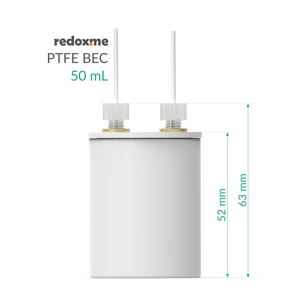PTFE BEC 50 mL - PTFE Basic Electrochemical Cell