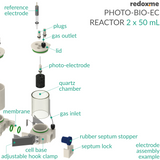 Photo-Bio-EC Reactor - Photo-bioelectrochemical reactor 2 x 50 mL