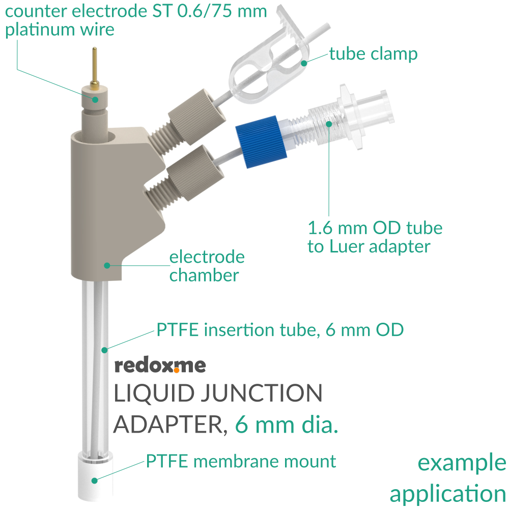 Liquid Junction Adapter, 6 mm dia.