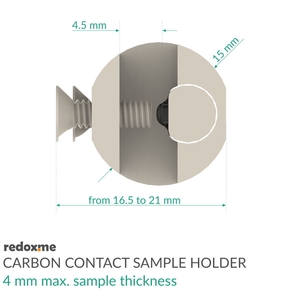 Carbon Contact Sample Holder - 4 mm max. sample thickness