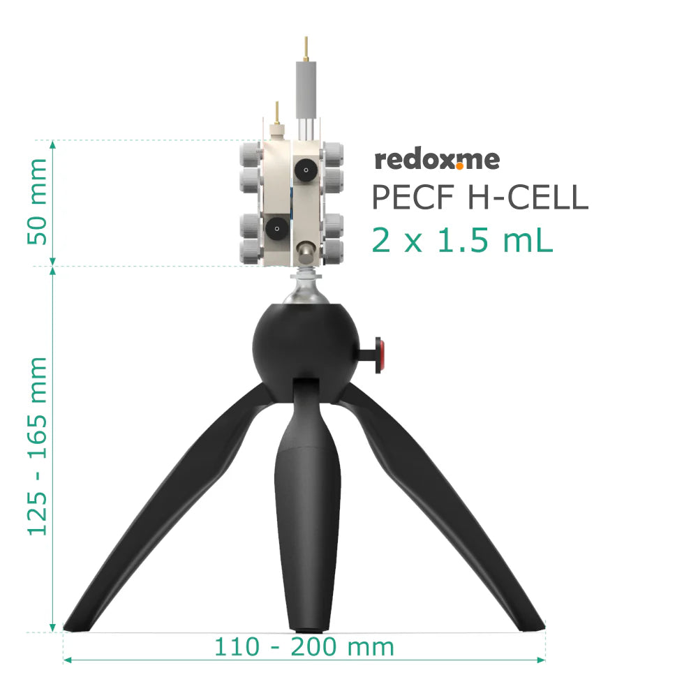 PECF H-Cell 2x1.5 mL - Photo-Electrochemical Flow H-Cell