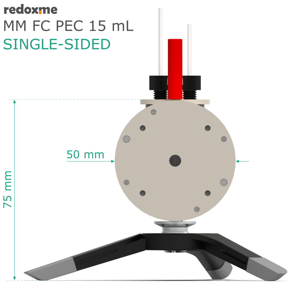 MM FC PEC 15 mL single-sided - Magnetic Mount Front Contact Photo-electrochemical Cell