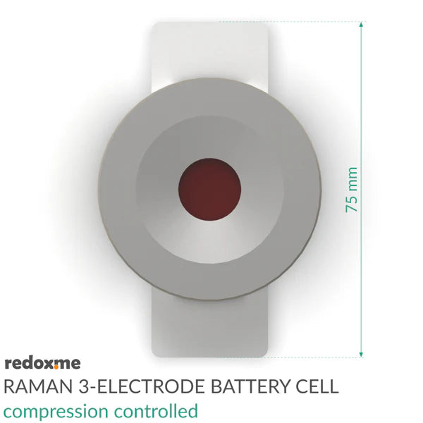 Raman Three-Electrode Battery Cell – compression controlled