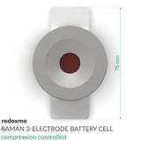 Raman Three-Electrode Battery Cell – compression controlled