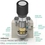 Three Electrode Battery Test Cell – compression controlled