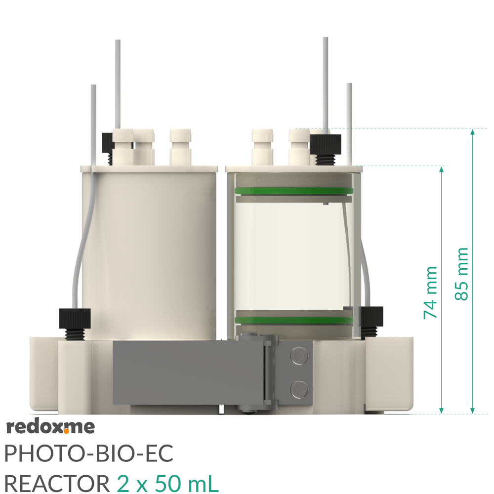 Photo-Bio-EC Reactor - Photo-bioelectrochemical reactor 2 x 50 mL