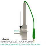 Reference Electrode Holder - membrane separation, 6 mm dia. electrodes