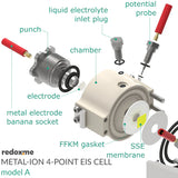 Metal-ion 4-point EIS, model A – Metal-ion 4-point Electrochemical Impedance Spectroscopy Cell, model A