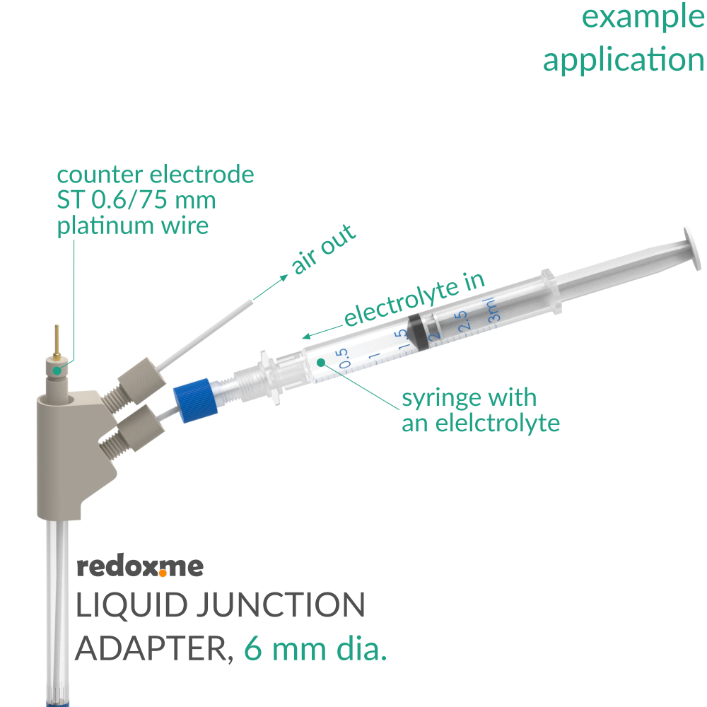 Liquid Junction Adapter, 6 mm dia.