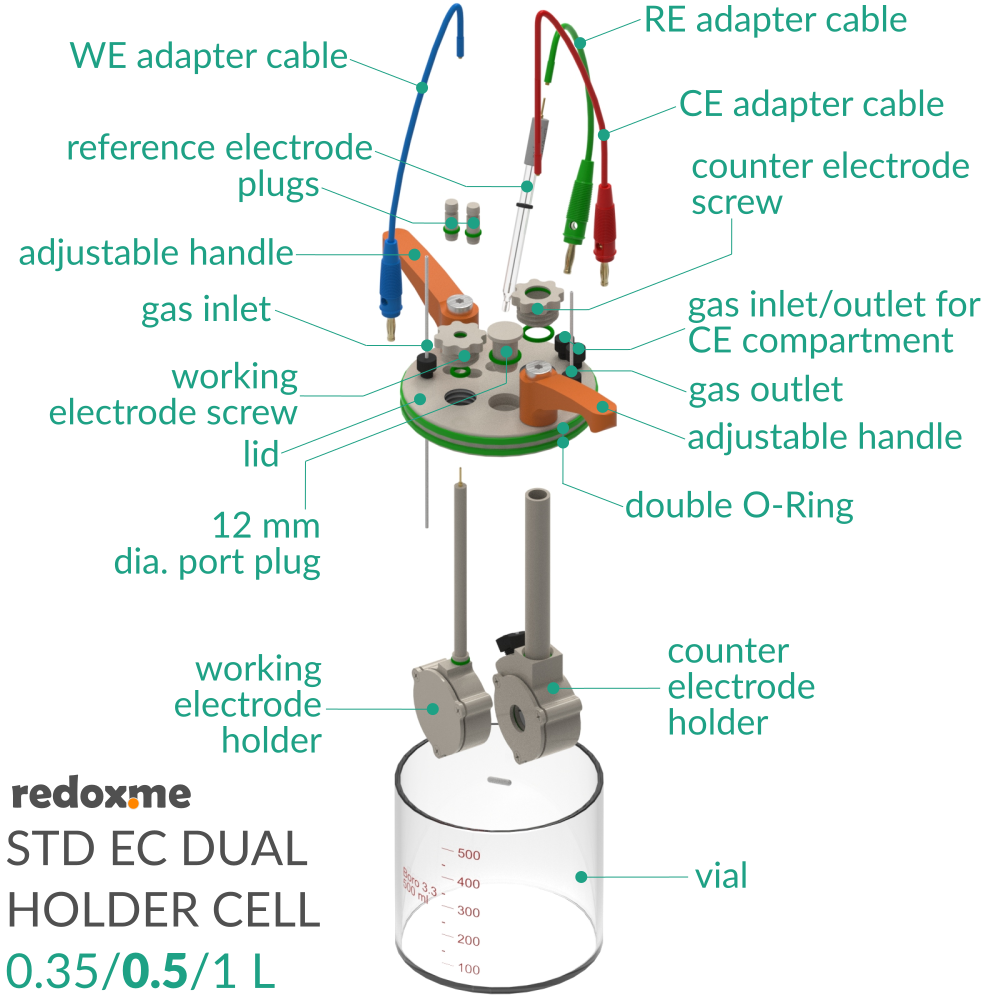 Standard Electrochemical Dual Holder Cell