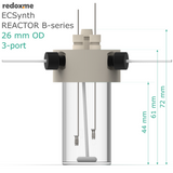 Electrosynthesis Reactor B-series, 26 mm OD, 3-port
