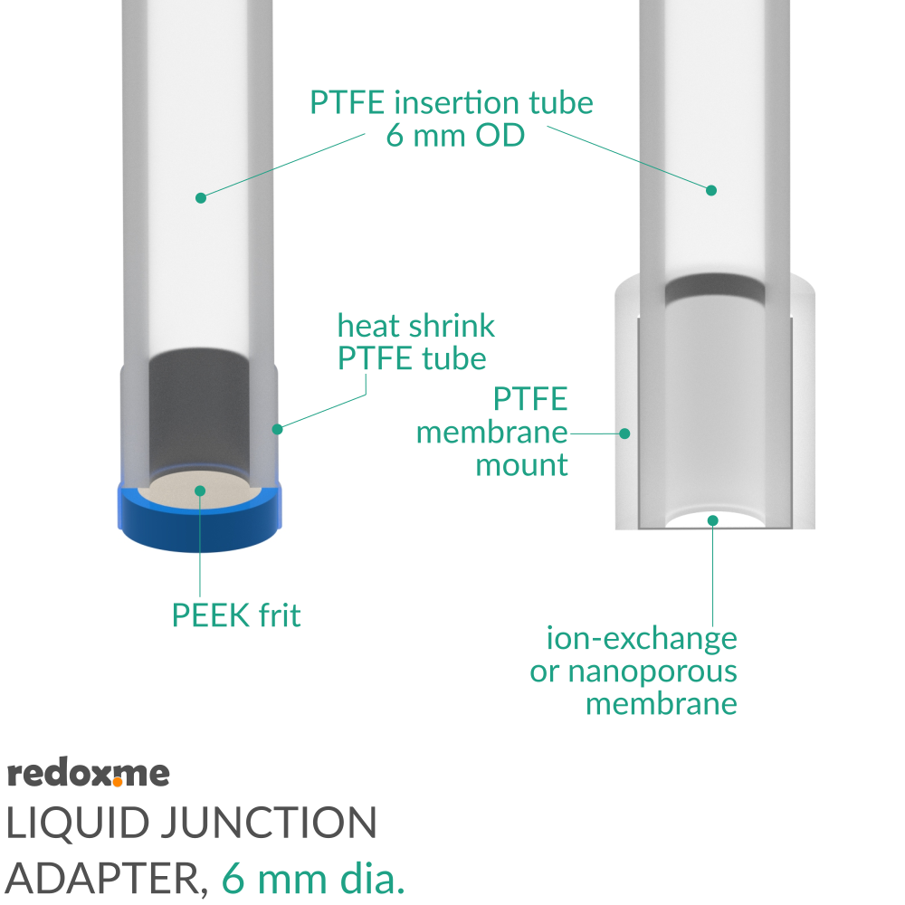 Liquid Junction Adapter, 6 mm dia.