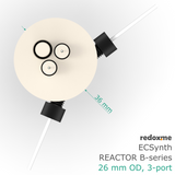 Electrosynthesis Reactor B-series, 26 mm OD, 3-port