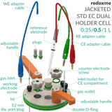 Jacketed Standard Electrochemical Dual Holder Cell