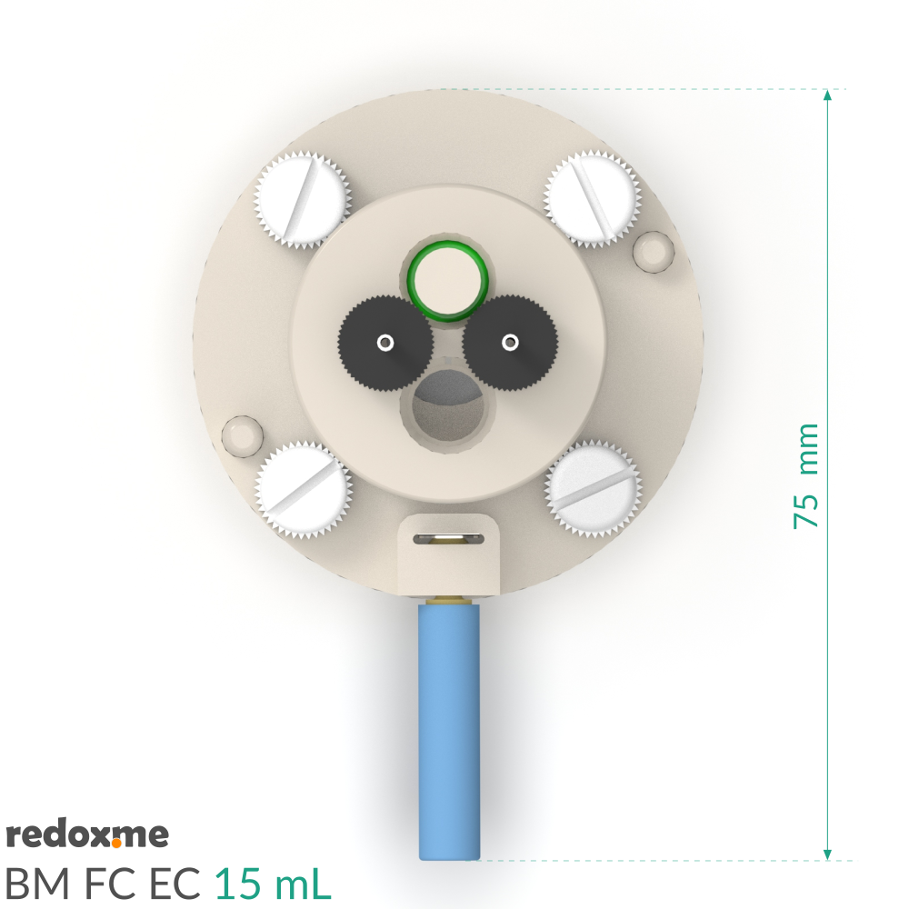 BM FC EC 15mL - Bottom Mount Front Contact Electrochemical Cell, 15mL