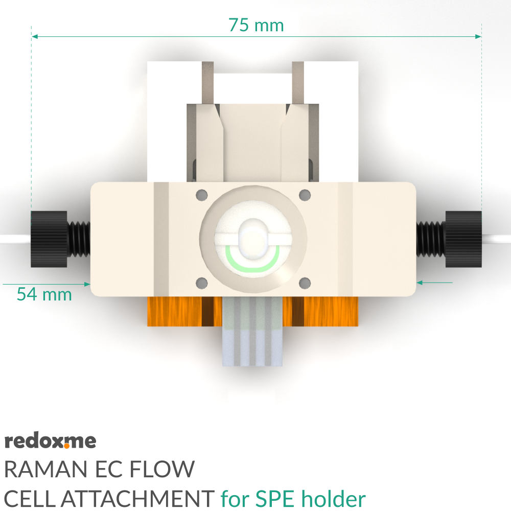 Raman EC Flow Cell Attachment for SPE holder