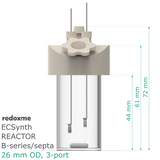 Electrosynthesis Reactor B-series/septa, 26 mm OD, 3-port