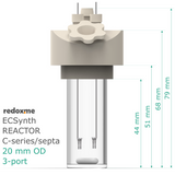 Electrosynthesis Reactor C-series/septa, 20 mm OD, 3-port