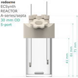 Electrosynthesis Reactor A-series/septa, 30 mm OD, 5-port