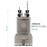 BM FC H-CELL 50 mL - Bottom Mount Front Contact Electrochemical H-Cell 50 mL