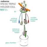 Standard Electrochemical Triple Holder Cell