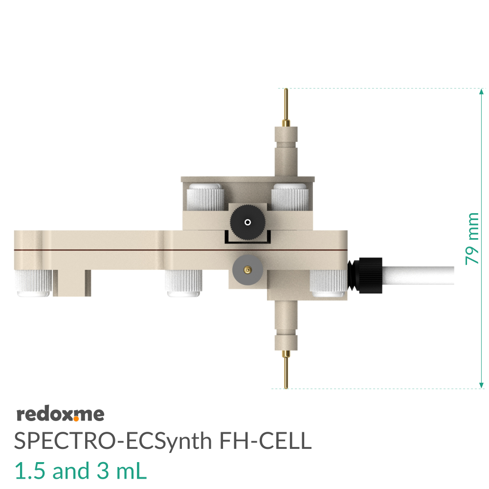 SPECTRO-ECSynth FH-CELL 1.5 and 3 mL - Spectro-Electrosynthesis Flow H-Cell 1.5 and 3 mL