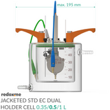 Jacketed Standard Electrochemical Dual Holder Cell