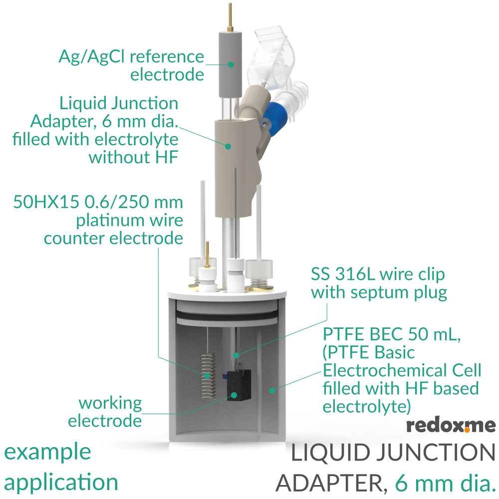 Liquid Junction Adapter, 6 mm dia.