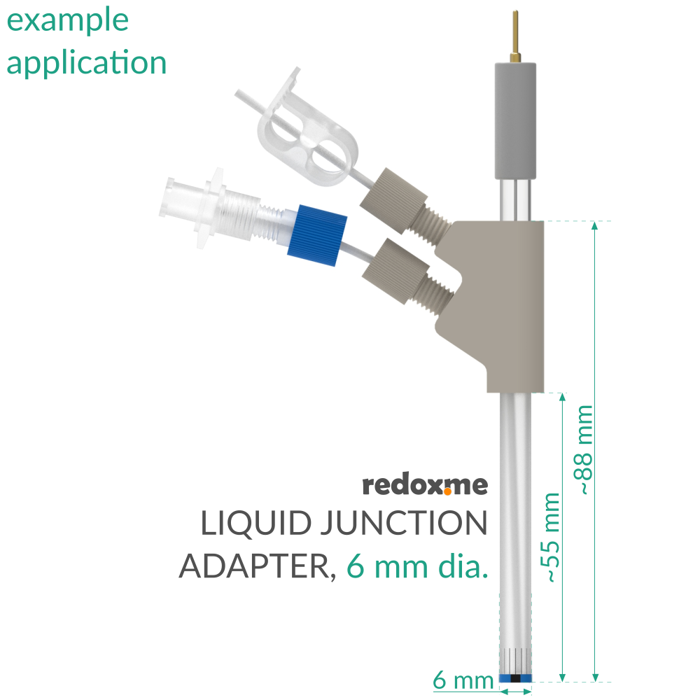 Liquid Junction Adapter, 6 mm dia.