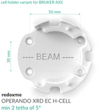 Operando XRD EC H-Cell, min 2θ of 5°