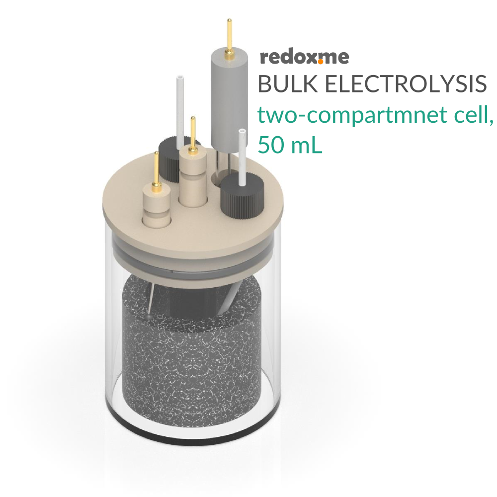 Bulk Electrolysis Two-Compartment Cell - 50 mL