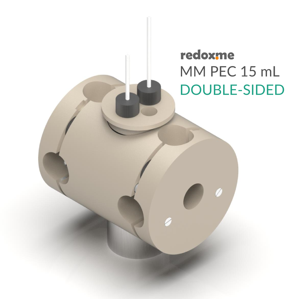 MM PEC 15 mL double-sided - Magnetic Mount Photo-electrochemical Cell