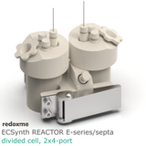Electrosynthesis Reactor E-series/septa, divided cell, 2x4-port
