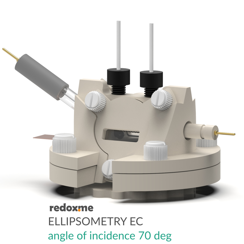 Ellipsometry EC - Ellipsometry Electrochemical Cell, angle of incidence 70 deg